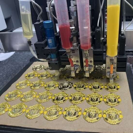 Metal craft coloring machine