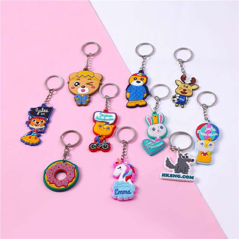 3d rubber keyring 3d pvc keychain