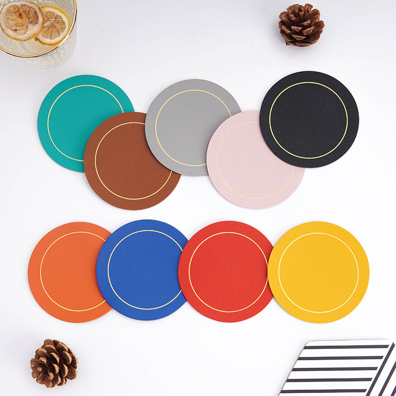 diy leather coaster holder