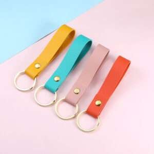 handmade leather keyring