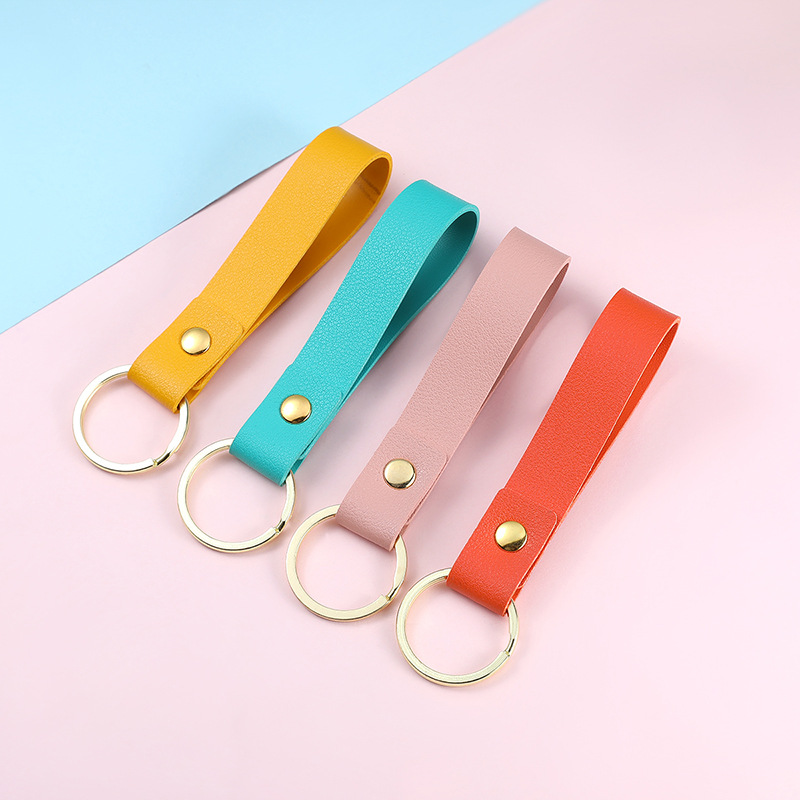 handmade leather keyring