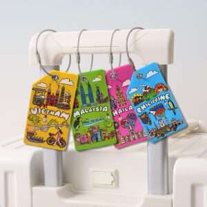 custom plastic luggage tag