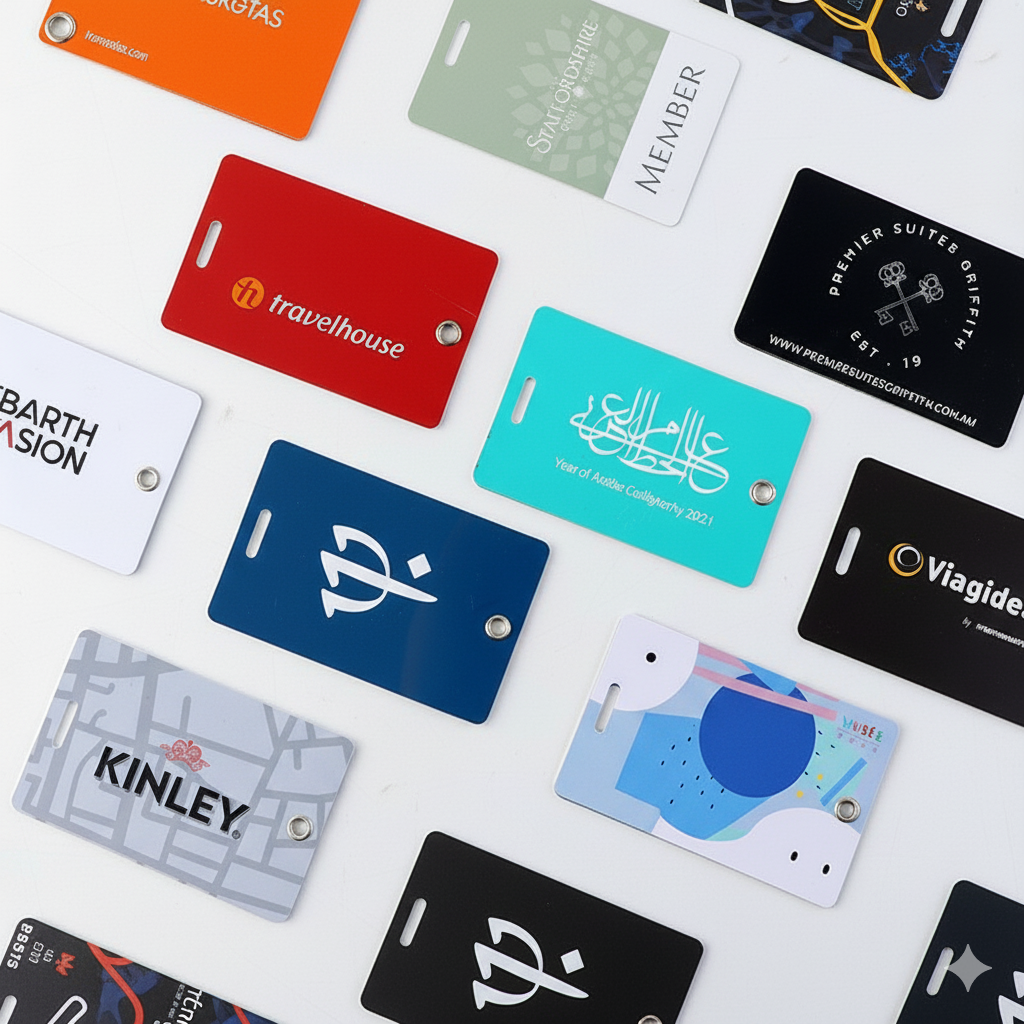 custom hard plastic luggage tags