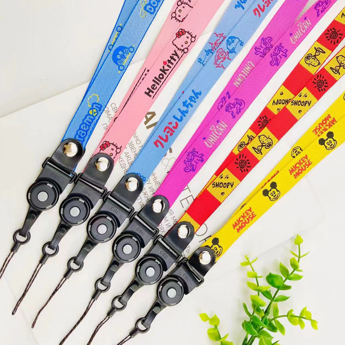 custom leather duck lanyard