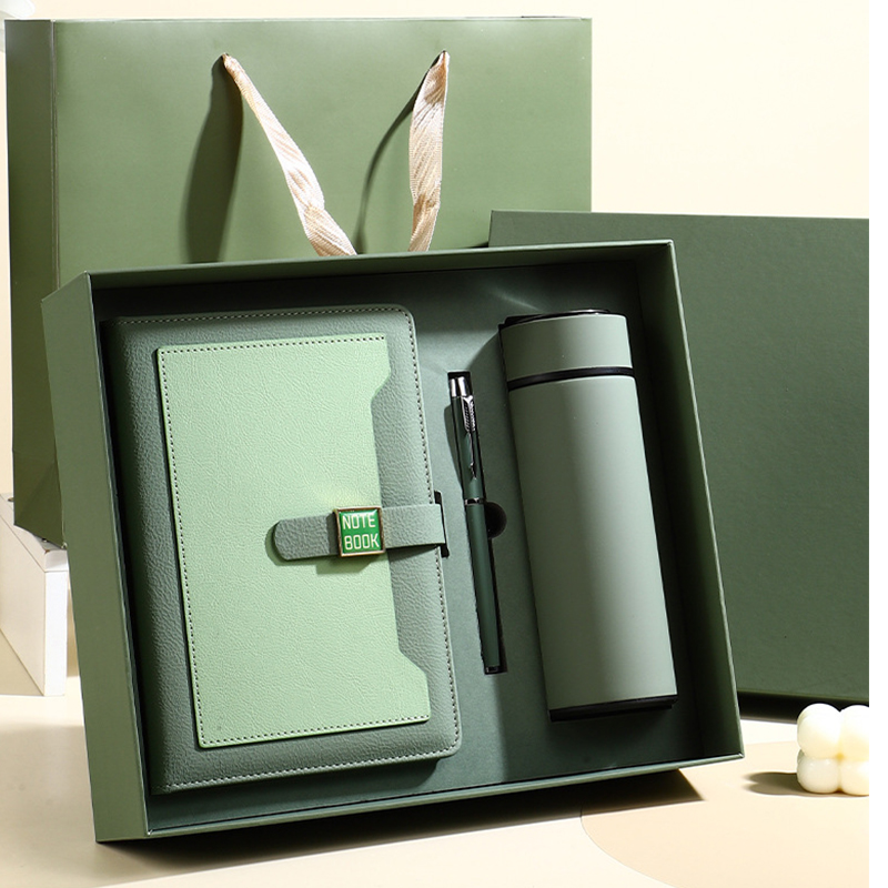 custom corporate gift sets for remote teams – branded pens, bottles & notebooks